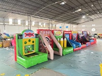 Jeux de carnaval 8 en 1 jeux de carnaval de bâche en PVC pour enfants gonflables nouvellement conçus à vendre
