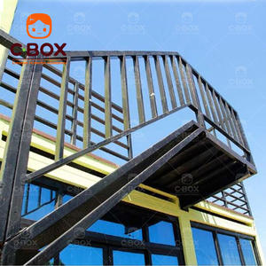 Cbox - Oficina Modular Ecológica de Paneles Sándwich, Villa de 2 Pisos, Cafetería, Restaurante, Tienda con Escaleras, Casa Contenedor Prefabricada - Product Image 3