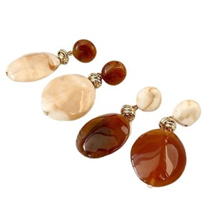 Pendientes de Resina Acrílica Vintage con Baño de Oro e Imitación de Perla, Joyería de Moda para Mujer - Product Image 4