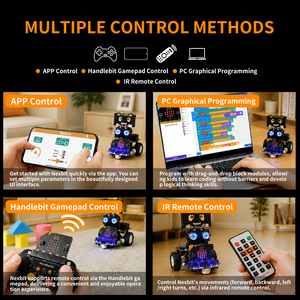 Zetok Age 8+ MiniAuto Ai <span class=keywords><strong>Robot</strong></span> Microbit Voiture Intelligente pour Enfants, Apprentissage, DIY, STEM, Programmation, <span class=keywords><strong>Jouet</strong></span> Éducatif - Product Image 5