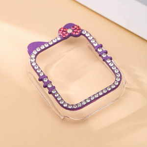BEEFLYPOWER Coques de protection Bling Bling ajourées avec diamants pour <span class=keywords><strong>Apple</strong></span> <span class=keywords><strong>Watch</strong></span> Series 11 10 9 8 Accessoires pour montre - Product Image 6