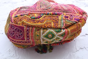 High Quality Hand Embroidered Banjara Shoulder Bag <b>Purse</b> Colourful Bohemian Lightweight Cotton Lining <b>Large</b> Capacity - Product Image 5