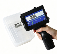 Imprimante à jet d'encre portable 12,7 mm facile à utiliser, rechargeable, pour l'étiquetage des entrepôts, la date d'expiration et les codes-barres sur les boîtes