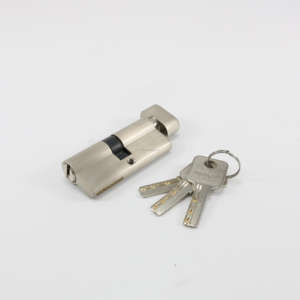 Un ensemble corps de serrure et cylindre avec bouton avec porte en aluminium - Product Image 6