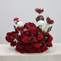 New Trend 2026 Fresh Green Artificial Floral Runner Table Centerpiece Arrangement for Wedding Event Decor