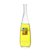 Fabrication de bouteilles en verre Evian 330ml 500ml 750ml bouteilles en verre Super Flint Water & Juice sérigraphiées avec bouchon à vis