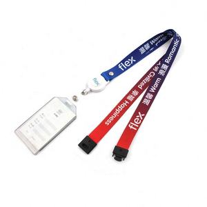 Custom Colorful Name <b>Card</b> & Id Badge Reel Polyester <b>Lanyard</b> <b>Holder</b> Offset Printing - Product Image 3