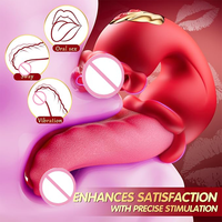 Vibromasseur réaliste 3-en-1 pour stimulation clitoridienne et orgasme du point G, idéal pour le dropshipping