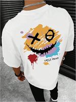 T-shirt unisexe en coton de haute qualité, vintage, délavé à l'acide, séchage rapide, respirant, Ideaku, vêtements d'été, T-shirt pour homme Eric