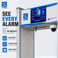 Detector de Metales Inteligente con IA, Puerta de Seguridad con Pantalla LCD, Captura de Imágenes, Sistema de Gestión de Seguridad con Conteo de Personas