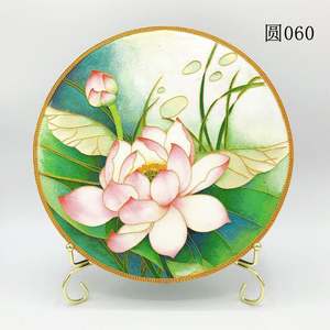 مجموعة مواد المينا المصنوع يدويًا من Cloisonne ، لوحة المينا المصقولة ، زخرفة زخرفية على الطراز الصيني - Product Image 4