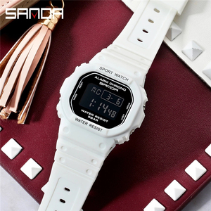 นาฬิกาดิจิตอล SANDA <span class=keywords><strong>G</strong></span> Style สำหรับผู้ชาย กันน้ำ กันกระแทก นาฬิกาข้อมือผู้หญิง นาฬิกาสปอร์ตสำหรับเด็กชายและเด็กหญิง นาฬิกาอิเล็กทรอนิกส์ นาฬิกาควอตซ์ - Product Image 2