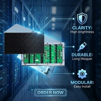 Module d'affichage LED P3 de haute qualité, couleur pleine, 64x32 RGB, intérieur/extérieur, livraison rapide