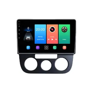 10 Zoll 2DIN Autoradio Android Auto Multimedia Audio Player für VW Bora 2008-2012 Autoradio GPS Navigation