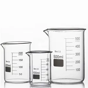 Tiandi Lab 500ml <span class=keywords><strong>chimica</strong></span> che misura il becher di vetro a bassa forma - Product Image 1