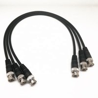 Cable Coaxial RG59 de 75 ohmios con Aislamiento de Espuma PE, Conductor 100% BC, Conector BNC Macho a Macho para Sistema de Cámara de Seguridad CCTV