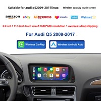 Pour Audi Q5 2009-2017, écran CarPlay sans fil haute définition, résolution 1920x720, radio navigation, écran basé sur Linux