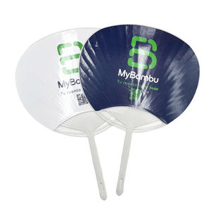Ventilador de mano de papel personalizable, ventilador de mano de plástico, ventilador de mano de papel de plástico - Product Image 5