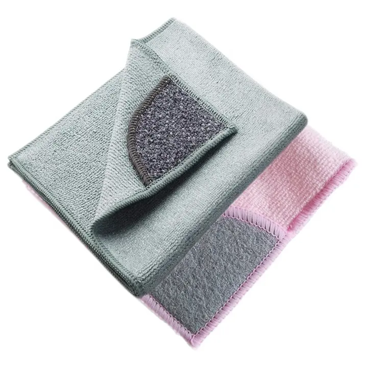 가정 청소 제품 비 찰상 수세미 코너 청소 닦음 마술 수건을 가진 부엌 Microfiber 청소 피복