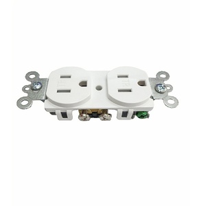 Tường ổ cắm tiêu chuẩn Mỹ Decora Duplex đựng nhà Sản xuất nhà Ổ cắm điện 125V 15A Ổ cắm điện - Product Image 2