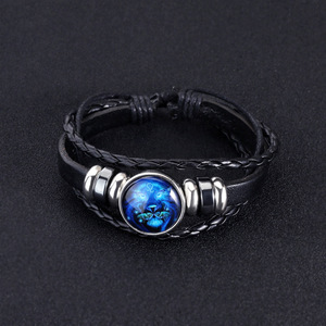 <span class=keywords><strong>Horóscopo</strong></span> <span class=keywords><strong>de</strong></span> moda cuerda trenzada pulsera luminosa aleación 12 signo del zodiaco joyería con brillo en la oscuridad astrología estilo <span class=keywords><strong>chino</strong></span> - Product Image 5