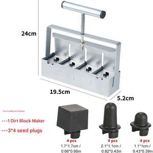 Produttore manuale di blocchi di terreno-strumento di avviamento <span class=keywords><strong>per</strong></span> semi portatili <span class=keywords><strong>per</strong></span> giardinaggio biologico, vivaio e uso serra - Product Image 5