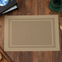 Vente en gros Napperons de table de Noël tissés en vinyle pvc imperméable pour table à manger Accessoires de cuisine de luxe