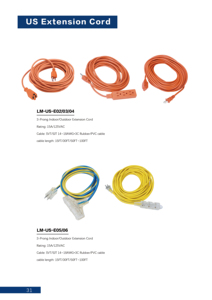 닝보 100 피트 오렌지 아메리카 타입 중형 야외 연장 코드 - Product Image 6