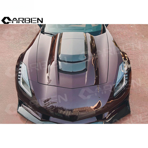 Kit di Aggiornamento Esterno in Fibra di Carbonio Ventilata per Chevrolet <span class=keywords><strong>Corvette</strong></span> C7, Cofano Premium in Fibra di Carbonio - Product Image 2