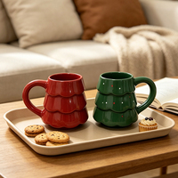 Mug en céramique de Noël, boîte cadeau personnalisée, compatible micro-ondes, haute qualité, tasse à café, lait, eau en porcelaine créative
