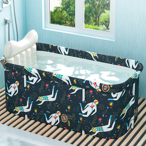 Bañera plegable portátil ligera, forma rectangular, promocional - Product Image 6