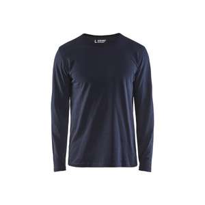 BLAKLADER - 350010428600XXXL Camiseta manga larga Azul marino oscuro-EAN 7330509596616 CAMISETAS Y POLOS DE TRABAJO - Product Image 1