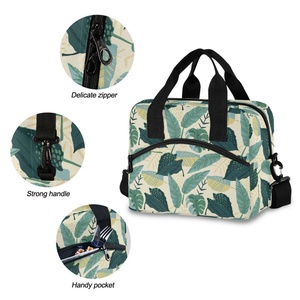 Hawaii Custom Green Leaves Print Polyester Cooler Bags Thermal Insulated Lunch Cooler Bag 2024 - Product Image 5
