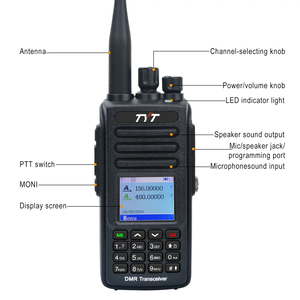 วิทยุสื่อสาร TYT MD-UV390 DMR UHF VHF สองย่านความถี่ 10 วัตต์ IP67 AES GPS แบบพกพา ระยะไกล 10 กม. - Product Image 2