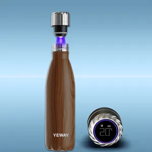 OEM 500ml Fabrik Edelstahl UV-Wasser auf bereiter Deckel UV-Licht Selbst reinigende isolierte Smart Vakuum Wasser flasche Sport flasche