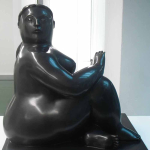 Meilleure vente Statue en bronze Fernando <span class=keywords><strong>Botero</strong></span> Sculpture de grosse femme nue avec ailes - Product Image 3