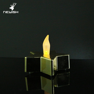 de rojo metálico estrella vela sin llama LED solar luz del té para la fiesta de Navidad de Casa decora - Product Image 4