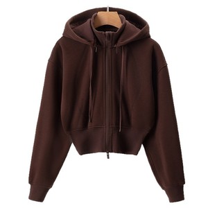 Xuyên Biên Giới Thường Xuyên Phù Hợp Với Rắn Phụ Nữ Giản Dị Của Đứng Cổ Áo Có Thể Tháo Rời Cổ Áo Clip Yoga Áo Khoác Cho Thể Thao Ngoài Trời Hàng Ngày Mặc - Product Image 5