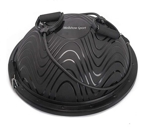 Wellshow Sport Balance Ball Half Yoga Ball Balance <span class=keywords><strong>Trainer</strong></span> con bandas de resistencia y bomba de aire - Product Image 1