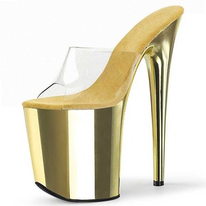 Scarpe <span class=keywords><strong>con</strong></span> Zeppa Trasparente e Tacco Altissimo da 20CM da Donna, Scarpe da Ballo Esotiche, <span class=keywords><strong>Tacchi</strong></span> da Spogliarellista per Feste - Product Image 3