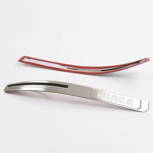 WZXD Hiace Stainless Steel Strip Front <b>Door</b> Step Scuff <b>Plate</b> LED <b>Door</b> Threshold Strip for Hiace 2005-2018 - Product Image 2