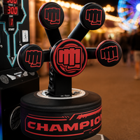 Machine de boxe interactive multi-volets avec système de notation pour l'entraînement de la force