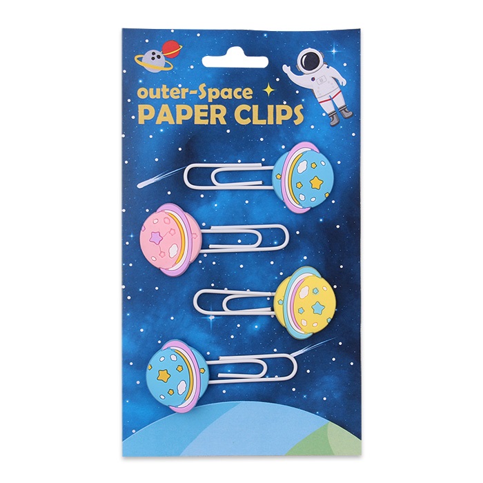 INTERWELL с рисунком «Звездная Галактика»; Канцелярская скрепка в форме обувь, изготовленная на заказ резиновая закладки скрепки комплект