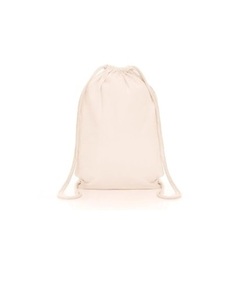 Premium Cotton <b>Drawstring</b> <b>Backpack</b> 32 x 44 cm Reusable Lightweight Gym Sports Travel School Daily Carry Storage Bag - Product Image 1