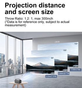 Projecteur vidéo intelligent Android 9 DLP WiFi 6 BT 4K Home Cinéma 1080P 600ANSI 4K-Laser 3D avec batterie 15600mAh - Product Image 5