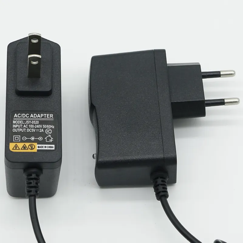 Wall Mount Power Adapter AC DC cung cấp điện 5V2A bán buôn tiêu chuẩn Mỹ/Tiêu chuẩn Châu Âu cắm 5V1A 5v1.8a Chất lượng cao 10 Wát