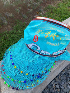 ตาข่ายดักปลาแบบถักไนลอนสีน้ำเงิน  ทำจากสแตนเลส  ทนทาน  แห้งเร็ว  ป้องกันกลิ่น  พร้อมแผ่นยางกันปลาหลุด - Product Image 3