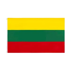 诺欣高品质立陶宛国旗5x3ft国家旗帜红色黄绿色立陶宛国旗