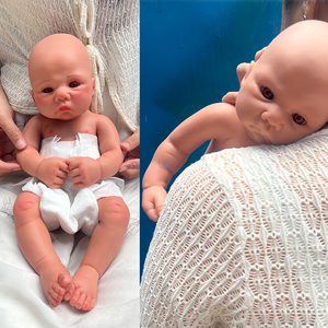 Mô hình búp bê sơ sinh silicon mềm 16 inch, mô phỏng giải phẫu chính xác 1:1, nguyên mẫu điêu khắc, đồ chơi cho người sưu tầm - Product Image 2