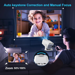 Hy320 Mini Rạp Chiếu Phim Gia Đình 720P Video Thông Minh Máy Chiếu 300 Lumens Android 11 Máy Chiếu Wifi Movie Video Xách Tay 4K Máy Chiếu - Product Image 3